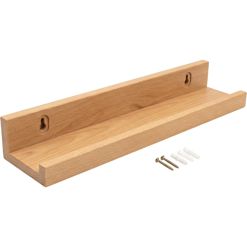 Zumbo Solid Beech Picture Ledge Front Lip Natural 55 cm - Product view